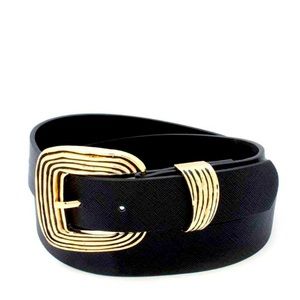 Metal Buckle Pu Leather Belt